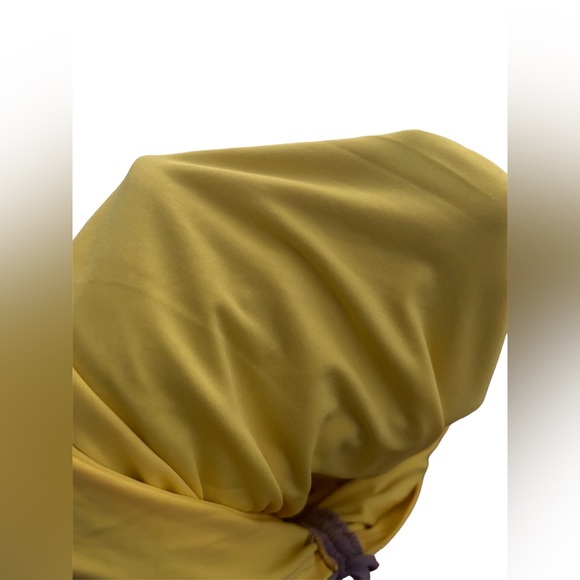 NWT Mesh Ruched Dress | Yellow Lined | Sexy & Flattering Fit - Picture 6 of 7